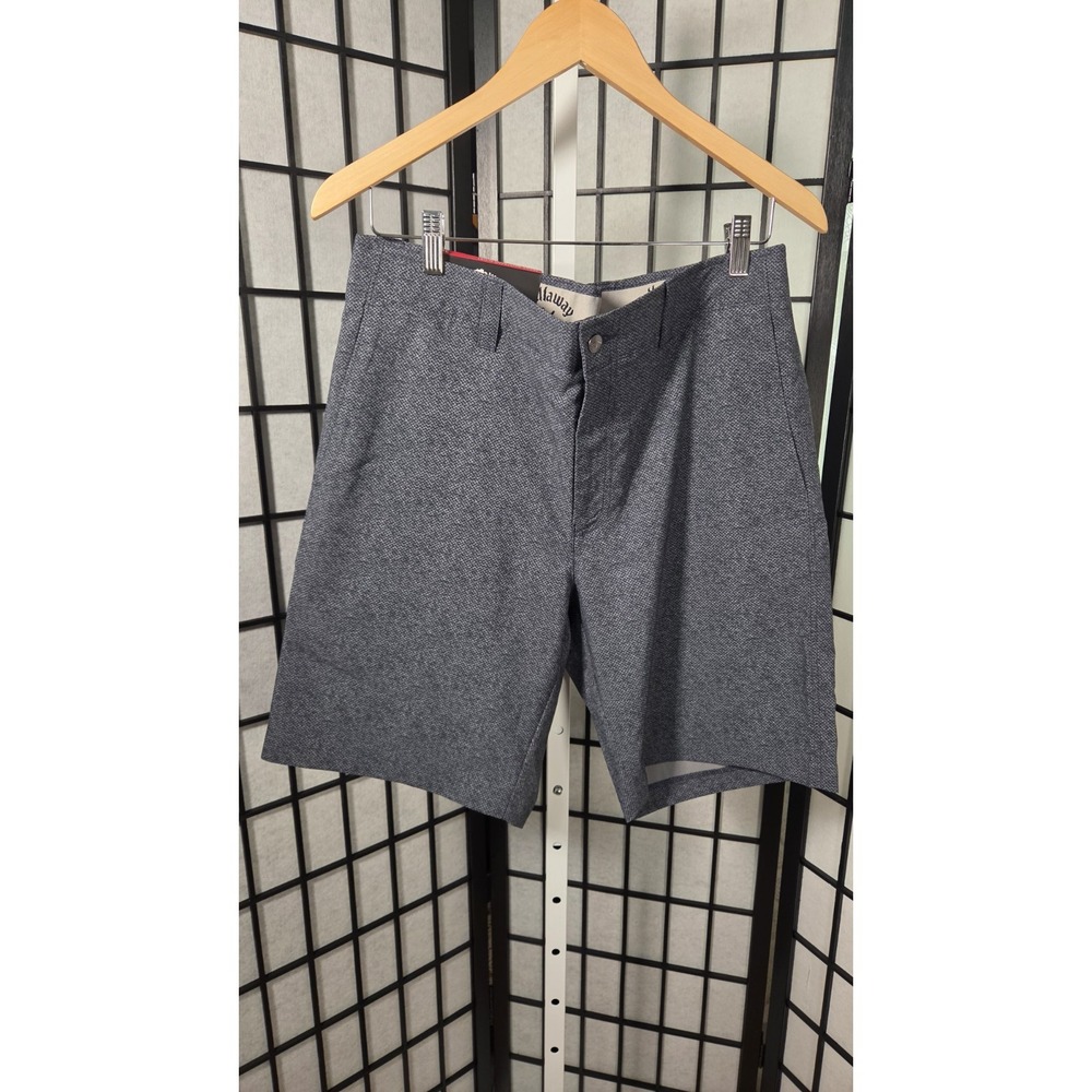 Callaway Golf Preppy Athleisure Men Golf Shorts Grey Caviar Stretch 34